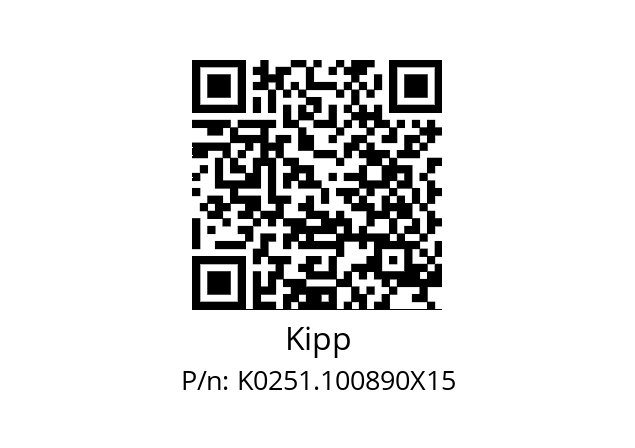   Kipp K0251.100890X15