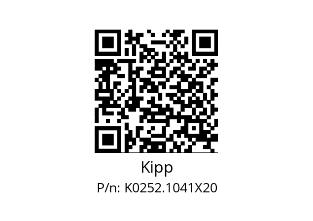   Kipp K0252.1041X20