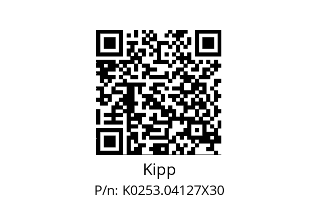   Kipp K0253.04127X30