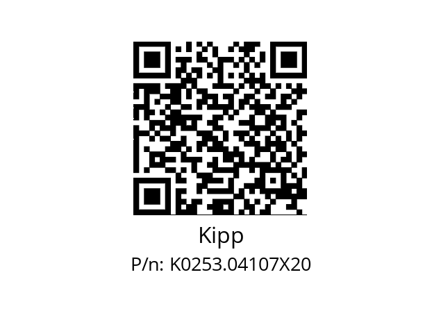   Kipp K0253.04107X20