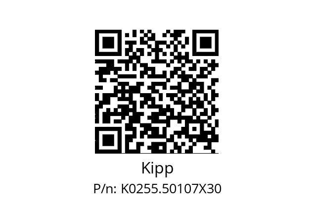   Kipp K0255.50107X30