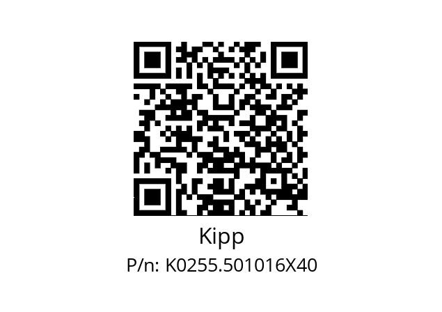   Kipp K0255.501016X40