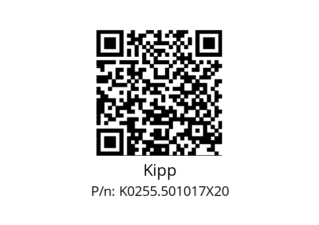   Kipp K0255.501017X20