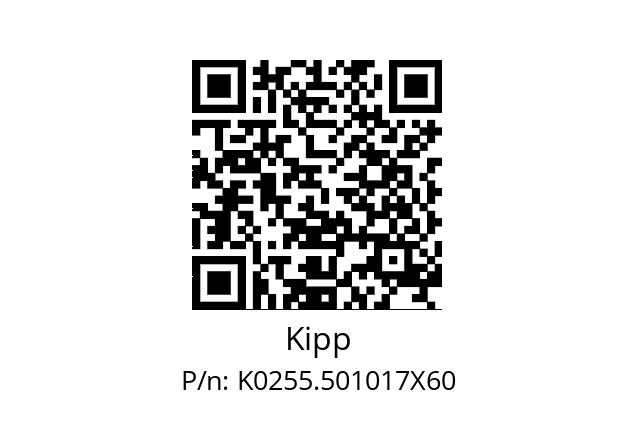   Kipp K0255.501017X60