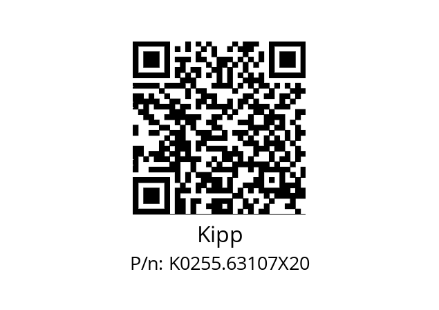   Kipp K0255.63107X20