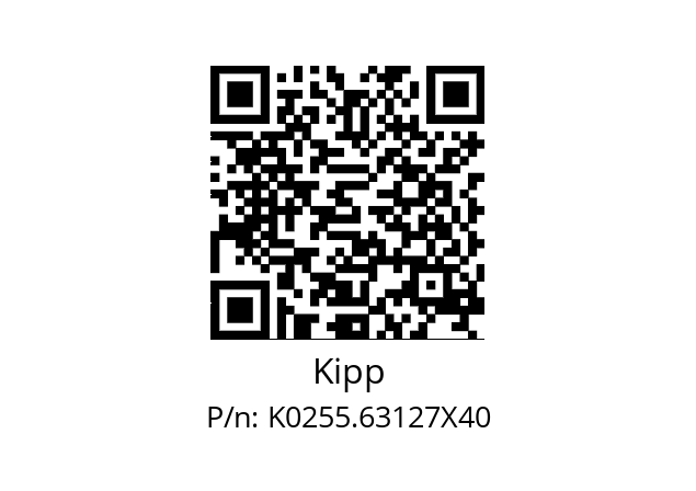   Kipp K0255.63127X40