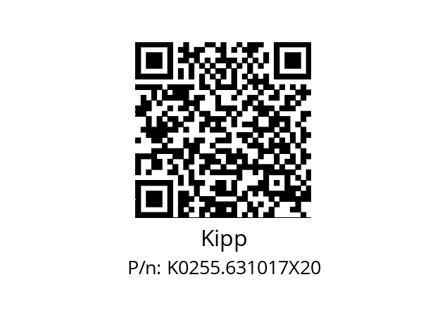   Kipp K0255.631017X20