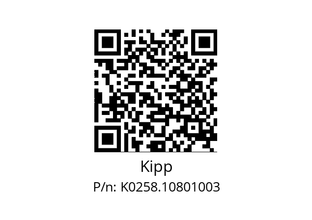   Kipp K0258.10801003