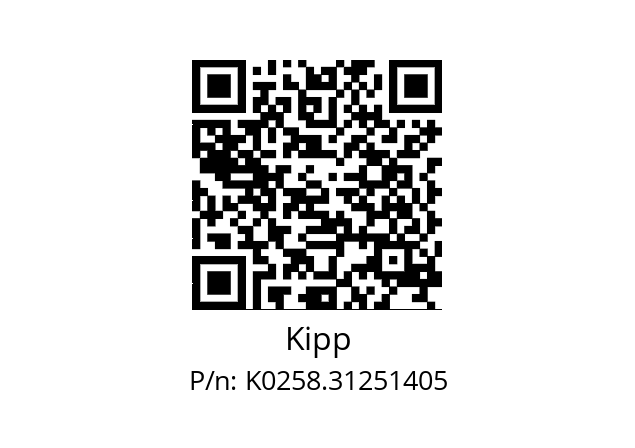   Kipp K0258.31251405