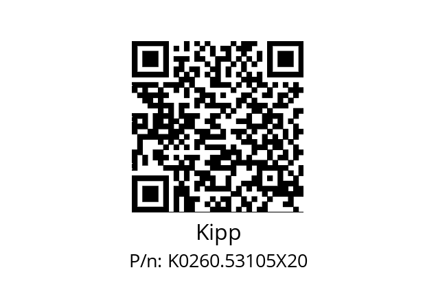   Kipp K0260.53105X20