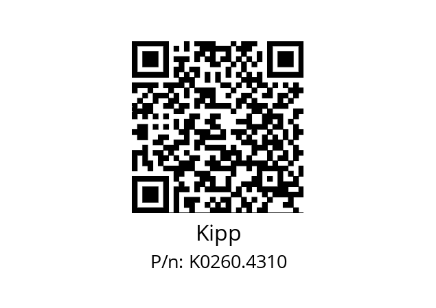   Kipp K0260.4310