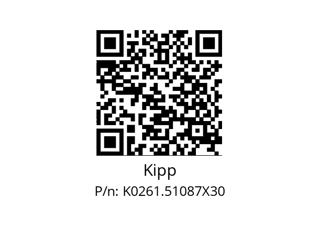   Kipp K0261.51087X30