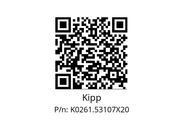   Kipp K0261.53107X20