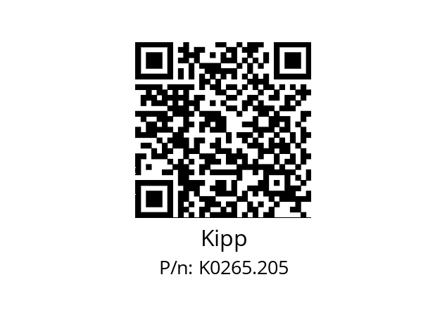   Kipp K0265.205