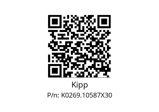   Kipp K0269.10587X30