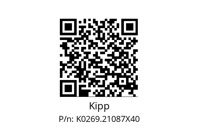   Kipp K0269.21087X40