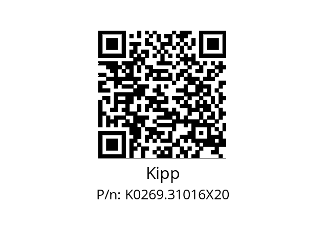   Kipp K0269.31016X20