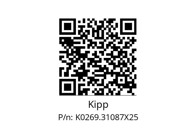   Kipp K0269.31087X25