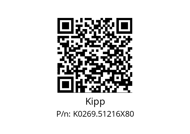   Kipp K0269.51216X80