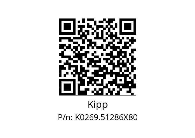   Kipp K0269.51286X80