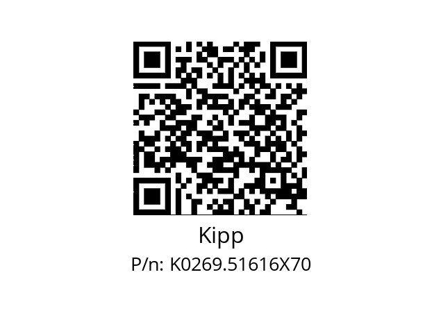   Kipp K0269.51616X70