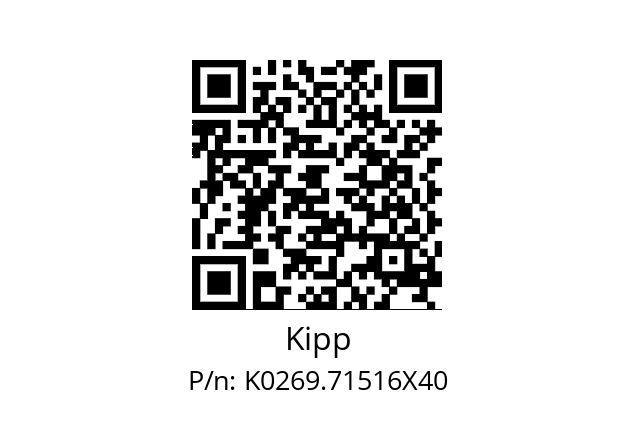   Kipp K0269.71516X40