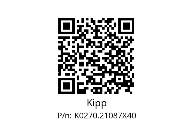   Kipp K0270.21087X40