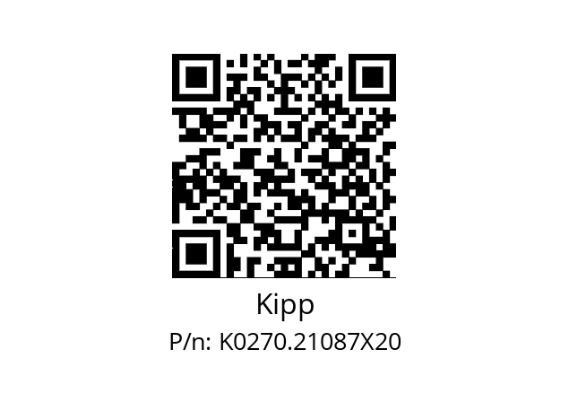   Kipp K0270.21087X20