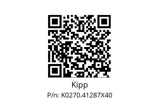   Kipp K0270.41287X40