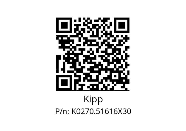   Kipp K0270.51616X30