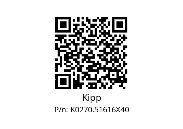   Kipp K0270.51616X40