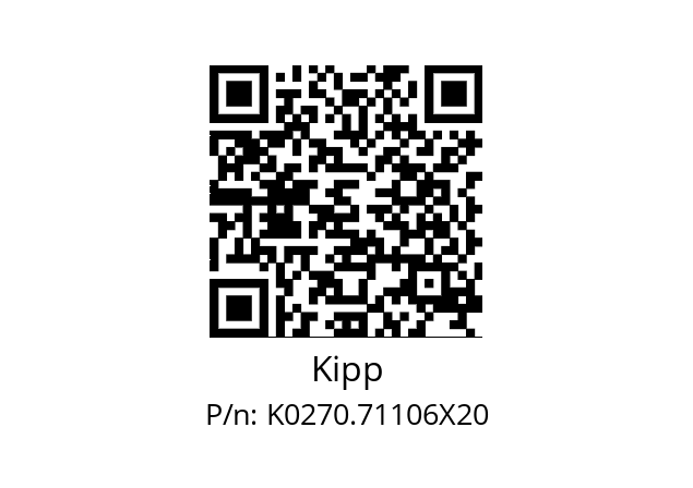   Kipp K0270.71106X20