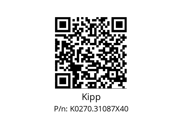   Kipp K0270.31087X40