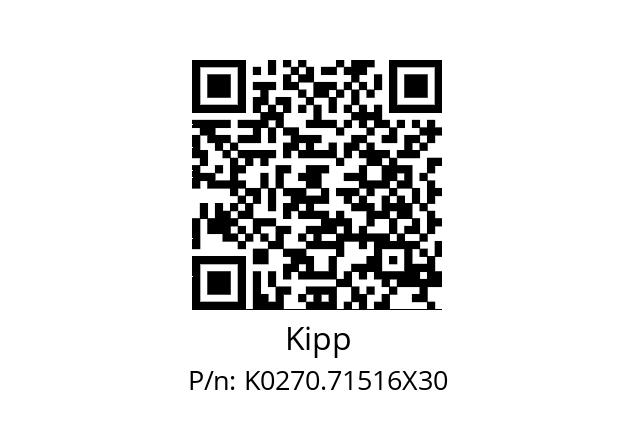   Kipp K0270.71516X30