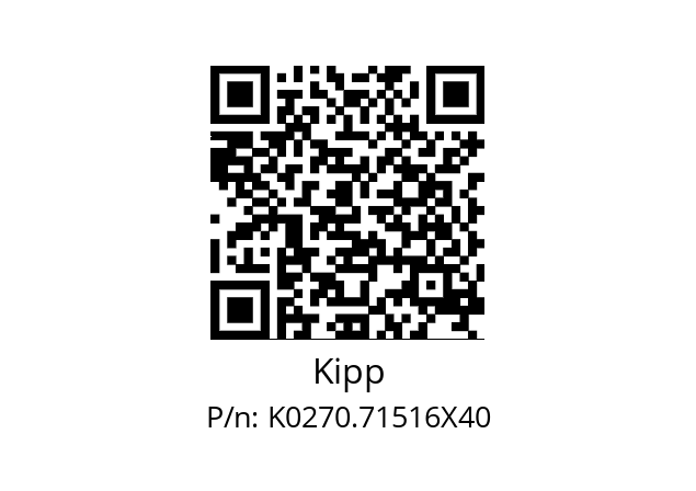   Kipp K0270.71516X40