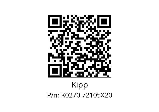   Kipp K0270.72105X20