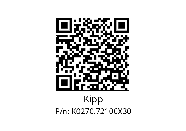   Kipp K0270.72106X30