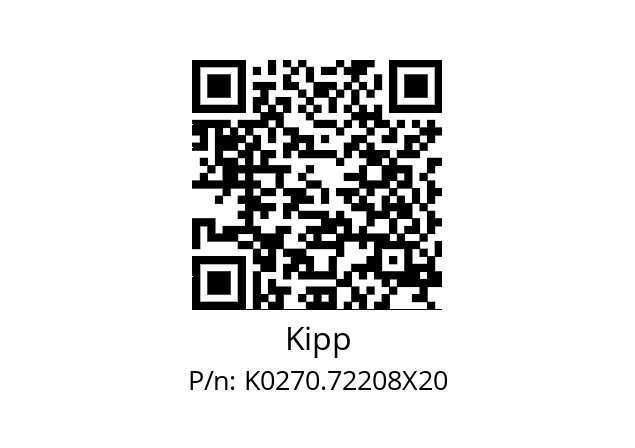   Kipp K0270.72208X20