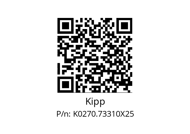   Kipp K0270.73310X25