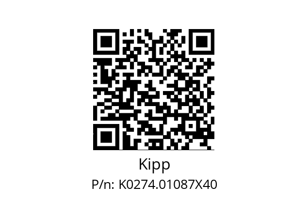   Kipp K0274.01087X40