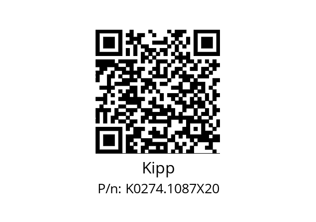   Kipp K0274.1087X20