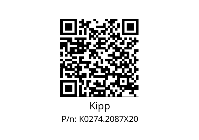   Kipp K0274.2087X20