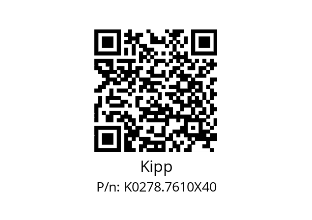   Kipp K0278.7610X40