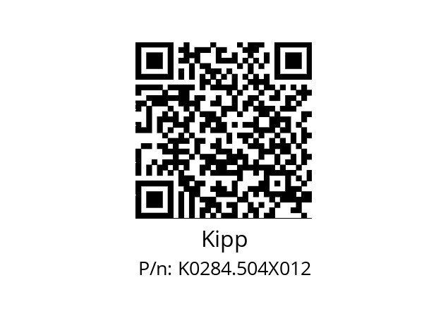   Kipp K0284.504X012