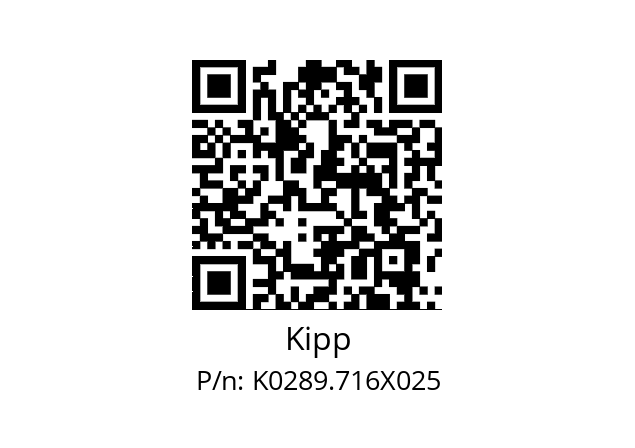   Kipp K0289.716X025