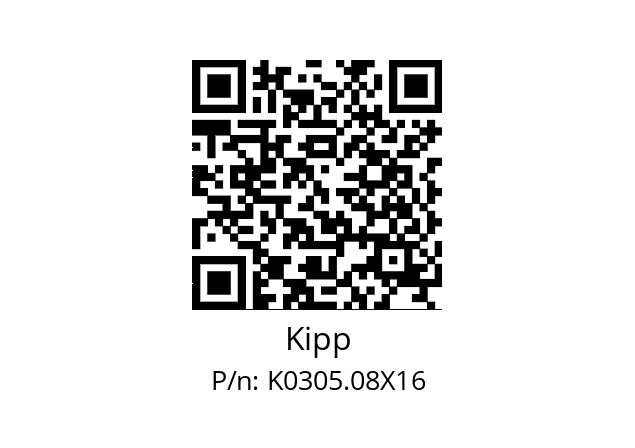   Kipp K0305.08X16