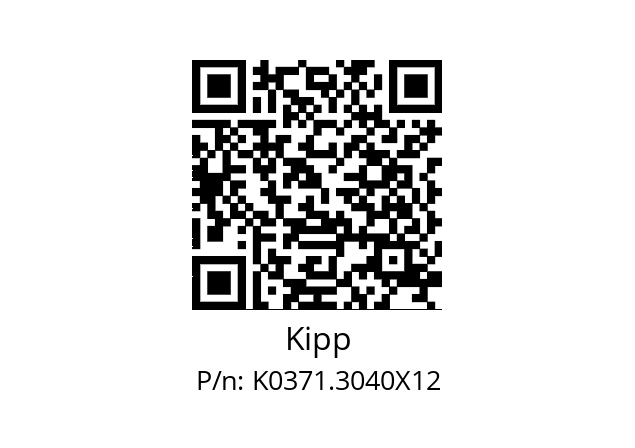   Kipp K0371.3040X12