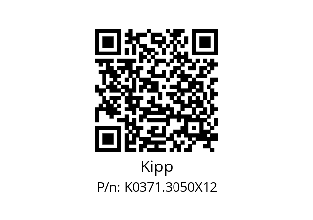   Kipp K0371.3050X12