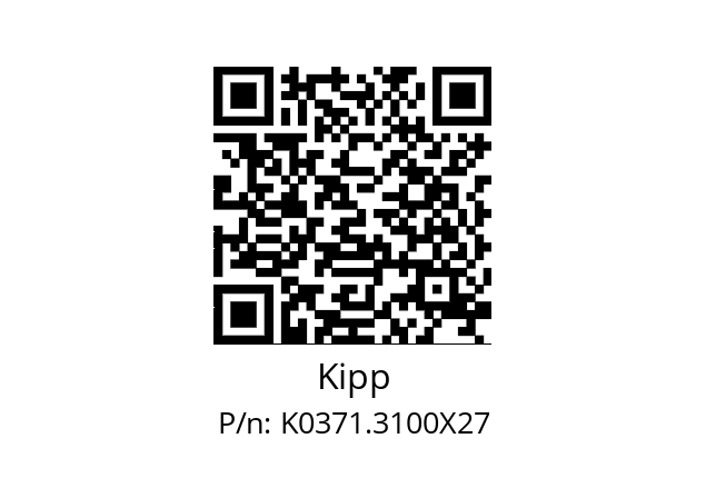   Kipp K0371.3100X27