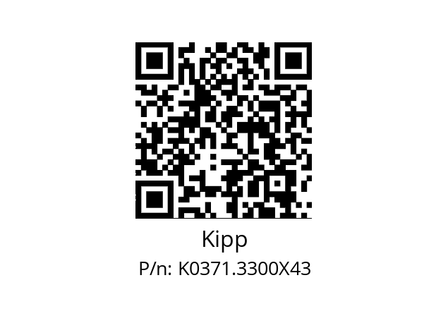   Kipp K0371.3300X43